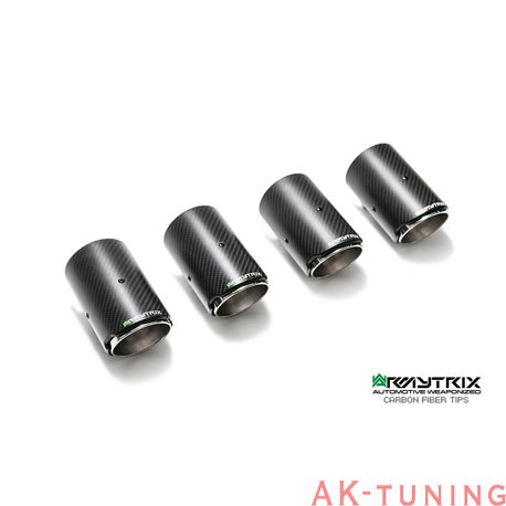 Audi A4 B8 1.8 TFSI Sedan/Avant (2008-2015) - Quad kolfiber ändrör (4x89mm) | QC11