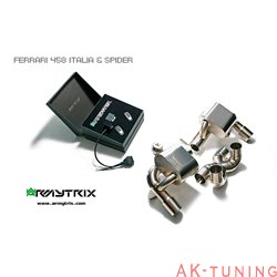 Ferrari F458 Italia/Spyder 4.5 V8 (2010-2015) - X-pipe + Valvetronic dämpare (höger+vänster) + Trådlös fjärrkontrollkit | FF4...
