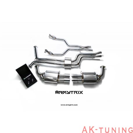 Audi A6 C7 3.0 TFSI Sedan/Avant (2011-) - Front Y-rör + Link-pipe + Mittenrör med resonator (dämpad) + Valvetronic ljuddämpar...