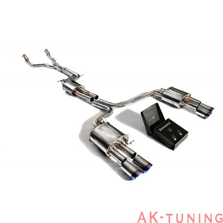 Audi A5 B8 3.0 TFSI Sportback (2011-2015) - Front Y-rör + Mittenrör med resonator (dämpad) + Valvetronic ljuddämpare (höger+v...