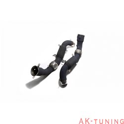 McLaren 650s 3.8 V8 Twin Turbo (2015-) 2WD - Ceramic Coated High-Flow Performance Decatted Pipe with Cat-simulator (höger+vän...