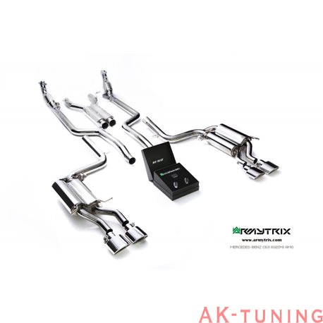 Mercedes C-Class W204 C63 AMG 6.3 V8 Saloon/Coupé/Estate (2008-2014) - X pipe + Valvetronic dämpare (höger+vänster) + Trådlös...