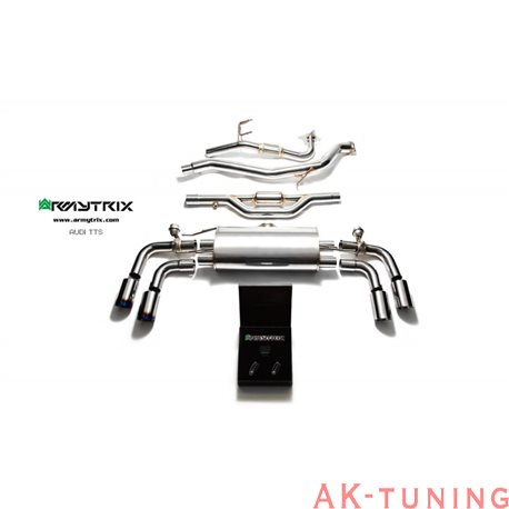 Audi TTS 8J MKII 2.0 TFSI Coupé/Cabriolet (2008-2014) - Mittenrör + Valvetronic dämpare + Trådlös fjärrkontrollsats | AU8JS