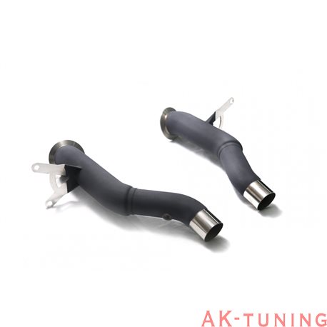 Ferrari F458 Italia/Spyder 4.5 V8 (2010-2015) - Ceramic Coated High-flow Performance Decatted Pipe with Cat-simulator | FF458...