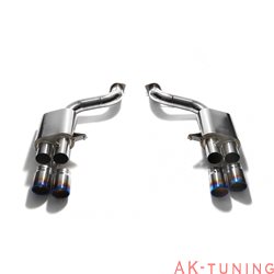 Ferrari 599 GTO 6.0 V12 (2011-2012) - Quad Titanium matt svarta ändrör (4x85mm) | QT14M