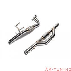 Audi TT 8J MKII 2.0 TFSI Coupé/Cabriolet (2006-2014) - Ceramic Coated High-flow performance decatted downpipe + Secondary dow...