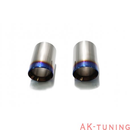 BMW 4 Series F36 435i (N55B30) (2014-2015) - Dubbla blåa coated ändrör (2x89mm) | DS11B