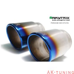 Porsche 911 GT3 997 (2006-2011) - Dubbla titanium blåa ändrör (2x89mm) | DT20B