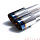 Audi A4 B8 1.8 TFSI Sedan/Avant (2008-2015) - Quad blåa coated ändrör (4x89mm) | QS11B