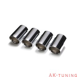 Audi A4 B8 1.8 TFSI Sedan/Avant (2008-2015) - Quad chromade ändrör (4x89mm) | QS11C