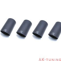 Audi TT 8J MKII 1.8 TFSI Coupé/Cabriolet (2006-2014) 4WD - Quad matt svarta ändrör (4x89mm) | QS11M