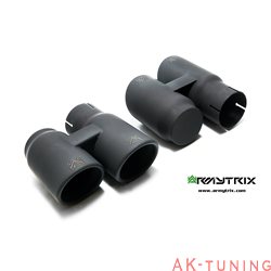BMW 3 Series F30/F31 335i (N55B30) (2011-2015) - Quad matt svarta ändrör (4x89mm) | QS15M