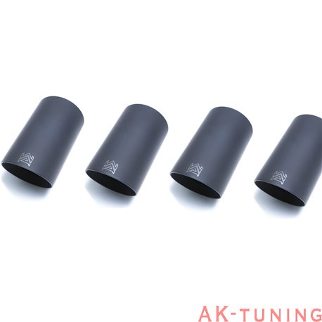 BMW M Series F82/F83 M4 (S55) (2014-) - Quad matt svarta ändrör (4x89mm) | QS11M