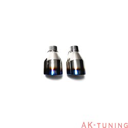 Volkswagen Scirocco R 2.0 Turbo (2008-) - Dubbla blåa coated ändrör (2x101mm) | DS22B