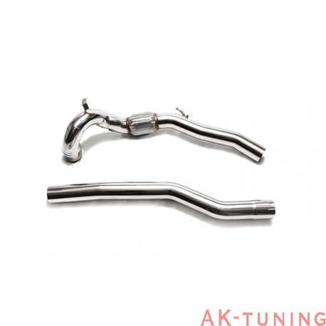 Volkswagen Golf 7 R 2.0 Turbo (2013-2016) - High-flow performance decatted downpipe + Secondary downpipe with cat simulator |...