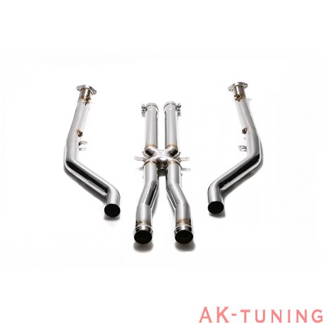 BMW M Series E90/E92 M3 (S65) (2007-2013) - Frontrör with 200 cpsi catalytic converters (höger+vänster) + X-pipe | BME9M-CD
