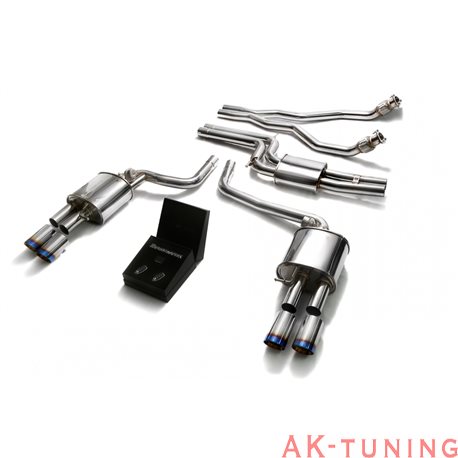 Audi S5 B8 3.0 TFSI Coupé (2012-2015) - Front Y-rör + Mittenrör med resonator (dämpad) + Valvetronic ljuddämpare (höger+vänst...