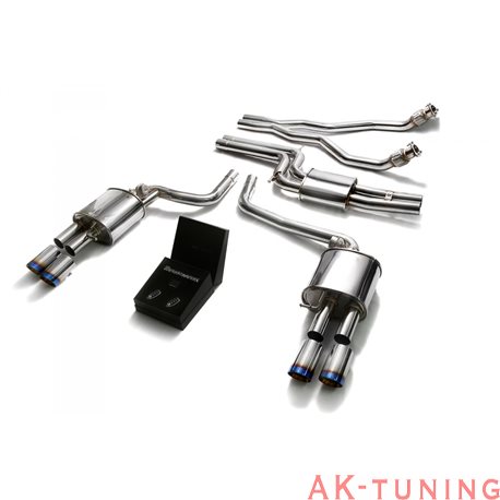 Audi S5 B8 3.0 TFSI Sportback (2009-2015) - Front Y-rör + Mittenrör med resonator (dämpad) + Valvetronic ljuddämpare (höger+v...