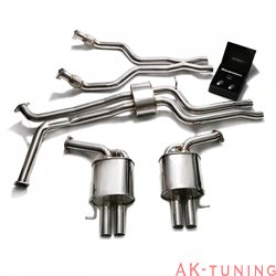 Audi RS6 C7 4.0 Twin Turbo Avant (2013-) - Front Y-rör + Link-pipe + Mittenrör med resonator (dämpad) + Valvetronic ljuddämpa...