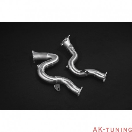 Audi S8 4.0TFSi - Capristo downpipes med 100 cells racekatalysatorer | ca-aus8d4dp100