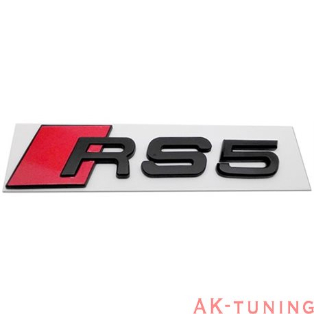 Audi RS5 blanksvart emblem bak | AK-rs5-embl-bak-blank