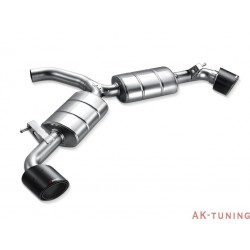 VW Scirocco 2.0TSI R - Akrapovic Evolution System i rostfritt med kolfiber utblås | akra-vw/ss/2h