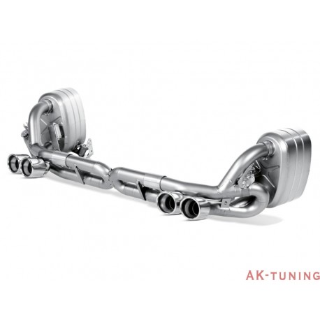 Porsche 911 (997) Turbo 2014 - Akrapovic Slip-on Race Line, Titan med Titanslutrör + Titan X-pipe | akra-PO/911/997/slip-race...