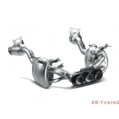 Ferrari 458 Italia/Spider 2010-2014 - Akrapovic Slip-On Line, Titan med Kolfiberslutrör + Link pipe | akra-FE/458/SPIDER/slip...