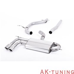 Audi A3 2.0 TDI 140hk 2WD 3-dörrars non-DPF Cat-back - Polished ändrör 2,75" | SSXAU326