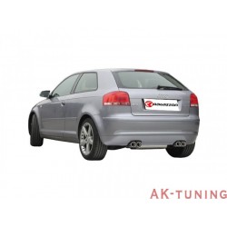 Audi A3 (8P) - 1.9TDi (105hk) - 2.0TDi (136hk/140hk) 05/2003 - - Rostfritt bakre ljuddämpare med oval Sport Line ändrör 135x9...