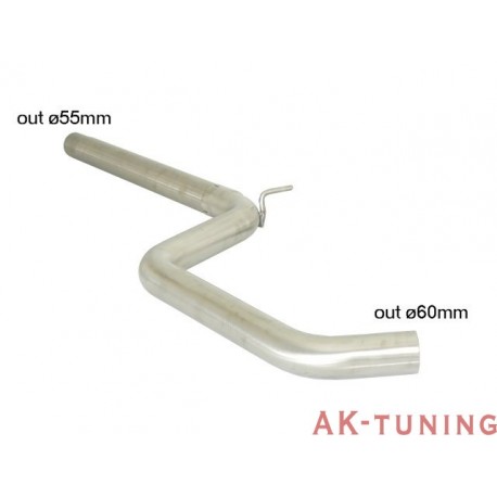 Audi A3 (8V) - 2.0TDi (150hk) 2012 - - Rostfritt mitten rör group N - överdimensionerat avgasrör diameter 60 mm | R-50.0489.80