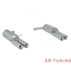 Audi A4 (8E) - 2.0TFSI Quattro (200hk) Restyling 11/2004 - 11/2007 - Rostfritt bakre ljuddämpare vänster/höger med runda ändr...