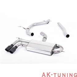 Audi A3 2.0 TDI 170hk 2WD 3-dörrars DPF DPF-back - Cerakote svarta ändrör 2,75" | SSXAU566