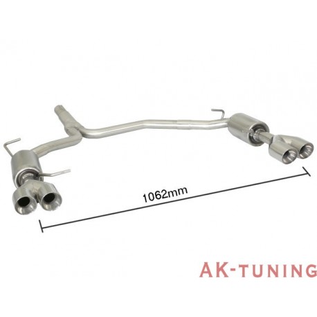 Audi A5 (B8) - Sportback 2.0TDi (170hk) 09/2009 - 2012 - Rostfritt bakre ljuddämpare vänster/höger med runda sport line ändrö...