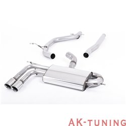 Audi A3 2.0 TDI 170hk 2WD 3-dörrars DPF DPF-back - Polished ändrör 2,75" | SSXVW181