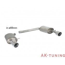 Audi A6 (4G/C7) - Quattro 3.0TDi V6 (245hk) 2011 - 2015 - Rostfritt bakre ljuddämpare vänster/höger med runda sport line ändr...