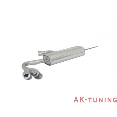 Audi TT (8J) - Roadster 1.8TFSI (160hk) 2008 - - Rostfritt bakre ljuddämpare med runda sport line ändrör 2x80 mm | R-50.0225.65