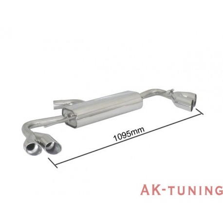 Audi TT (8J) - Roadster 2.0TFSI (211hk) 2010 - 2014 - Rostfritt bakre ljuddämpare vänster/höger med runda sport line ändrör 2...
