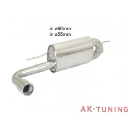 BMW - F21 120d - xd (190hk - B47) 2015 - - Rostfritt bakre ljuddämpare med runda ändrör 90 mm | R-50.0409.05