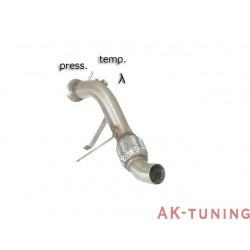 BMW - E91(Touring) 318D (122hk) 03/2005 - 12/2007 - Rostfritt katalysator ersättningsrör + partikelfilter ersättningsrör grou...