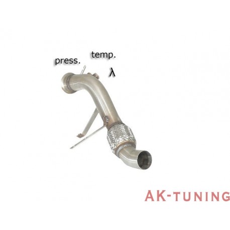 BMW - E91(Touring) 318D (122hk) 03/2005 - 12/2007 - Rostfritt katalysator ersättningsrör + partikelfilter ersättningsrör grou...