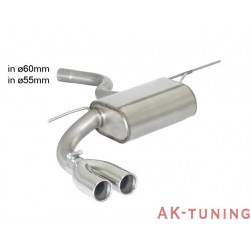 BMW - F32(Coupè) 420D - 420D xDrive (184hk) 2013 - 2015 - Rostfritt bakre ljuddämpare med runda ändrör 2x70 mm - BMW "M-Sport...