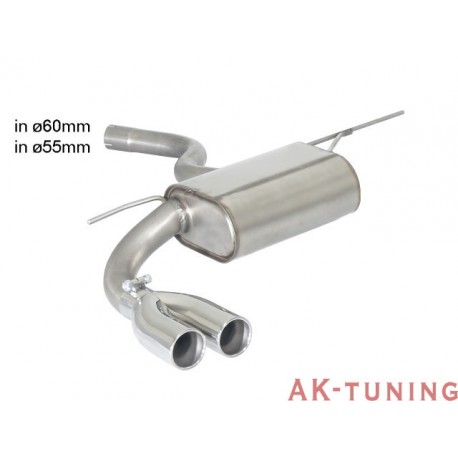 BMW - F32(Coupè) 420D - 420D xDrive (184hk) 2013 - 2015 - Rostfritt bakre ljuddämpare med runda ändrör 2x70 mm - BMW "M-Sport...