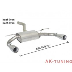 BMW - F32(Coupè) 420D - 420D xDrive (184hk) 2013 - 2015 - Rostfritt bakre ljuddämpare vänster/höger med runda ändrör 90 mm - ...