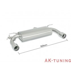 BMW - F32(Coupè) 428i (N20 245hk) 2013 - 2016 - Rostfritt bakre ljuddämpare vänster/höger med runda ändrör 90 mm&nbsp; med integre...