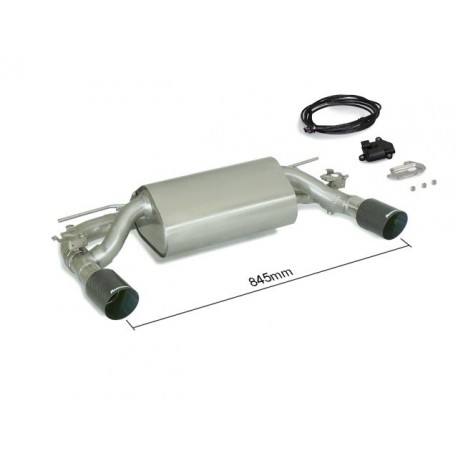 BMW - F32(Coupè) 428i (N20 245hk) 2013 - 2016 - Rostfritt bakre ljuddämpare vänster/höger med round kolfiber ändrör 90 mm med...