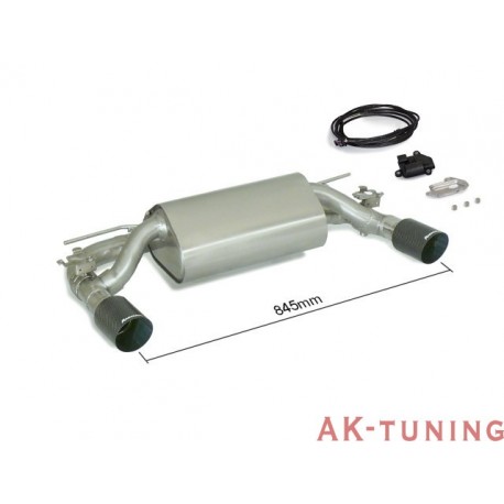 BMW - F32(Coupè) 428i xDrive (N20 245hk) 2013 - 2016 - Rostfritt bakre ljuddämpare vänster/höger med round kolfiber ändrör 90...