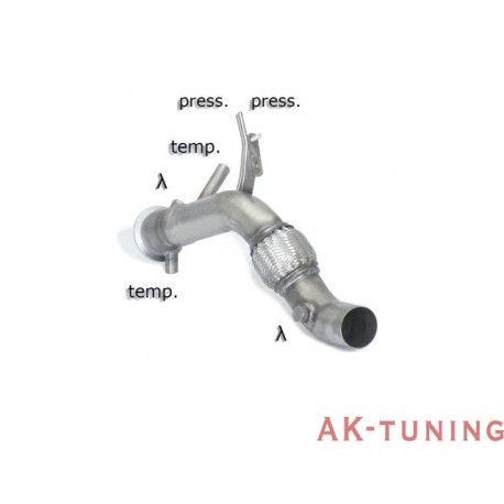 BMW - F32(Coupè) 430D - 430D xDrive (258hk) 2013 - - Rostfritt katalysator ersättningsrör + partikelfilter ersättningsrör gro...