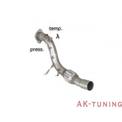 BMW - E61(Touring) 525D (177hk) 2004 - 2007 - Rostfritt katalysator ersättningsrör group n - motorkod:306D2 (2993cc) Euro4\r ...