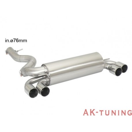 BMW M Coupè - E82 Coupè (340hk) 2011 - 2012 - Rostfritt bakre ljuddämpare vänster/höger med round Race Line ändrör 2x80 mm | ...